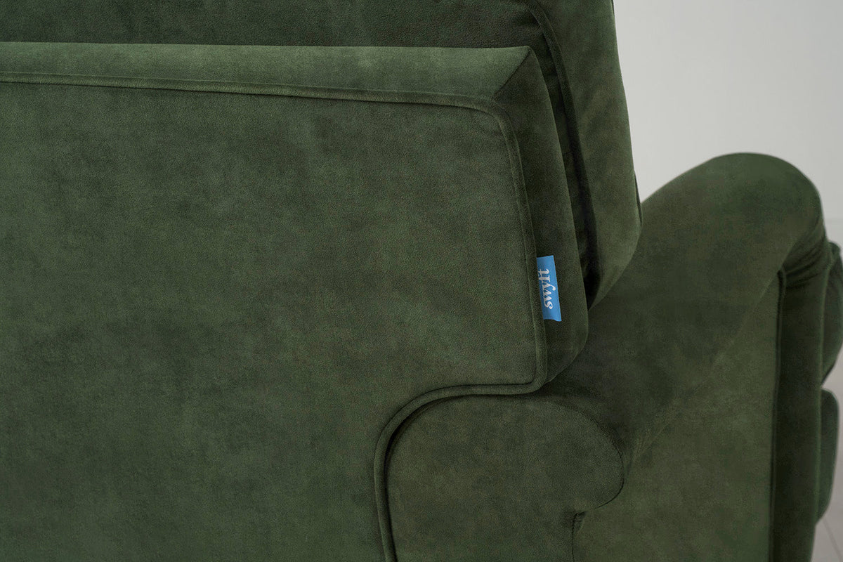 Model 15 Loveseat, Oak / Conifer