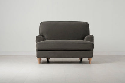 Model 15 Loveseat, Oak / Elephant