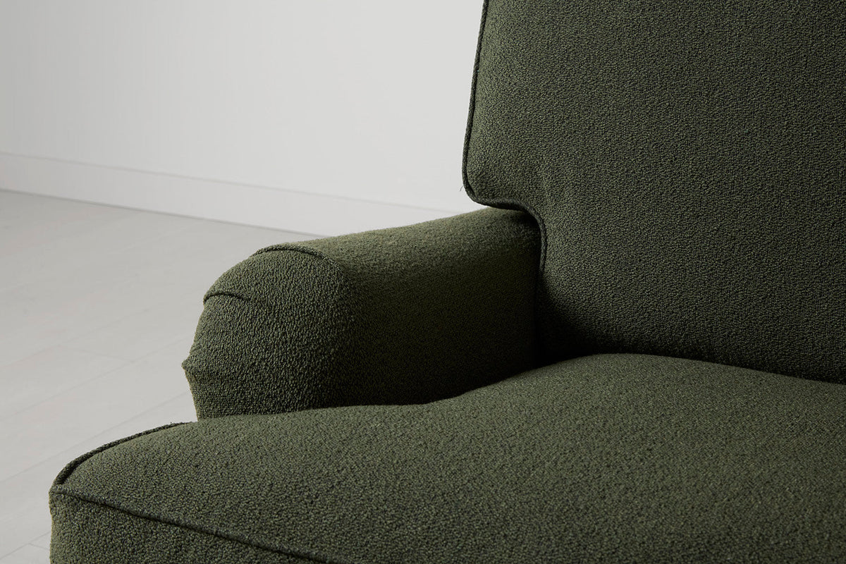 Model 15 Loveseat, Oak / Fern