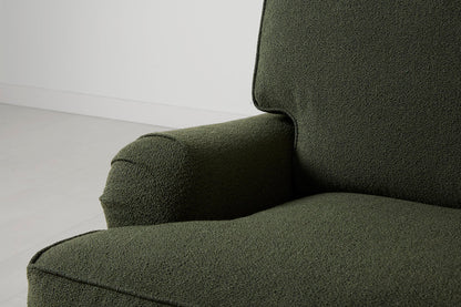 Model 15 Loveseat, Oak / Fern