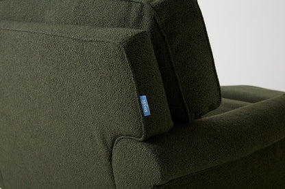 Model 15 Loveseat, Oak / Fern