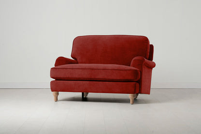 Model 15 Loveseat, Oak / Harissa