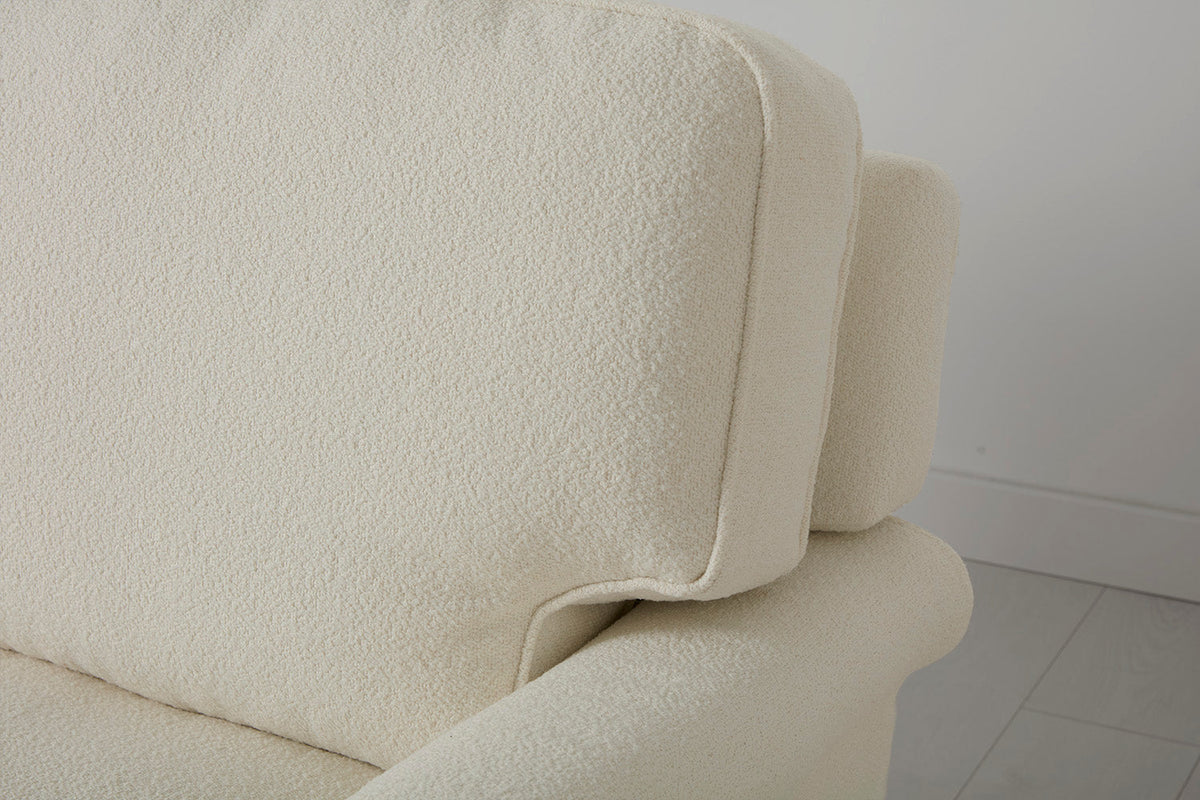 Model 15 Loveseat, Oak / Ivory