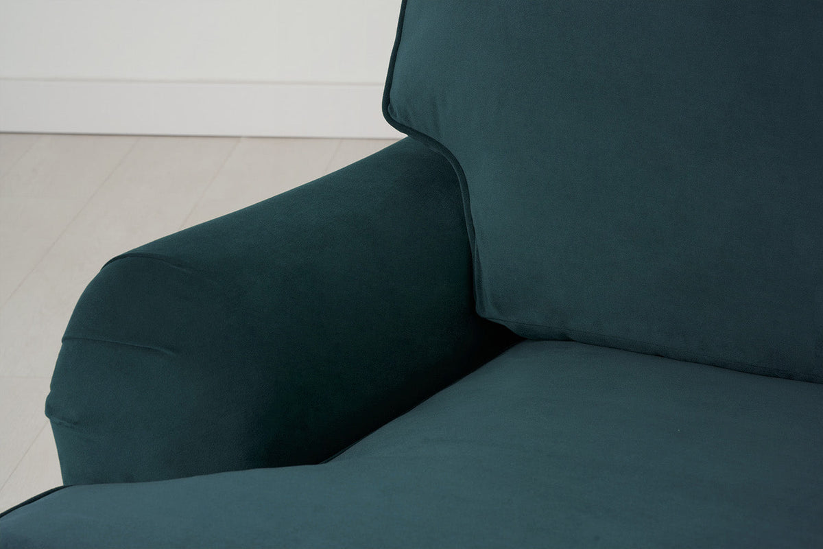 Model 15 Loveseat, Oak / Kingfisher