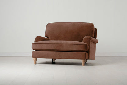 Model 15 Loveseat, Oak / Russet