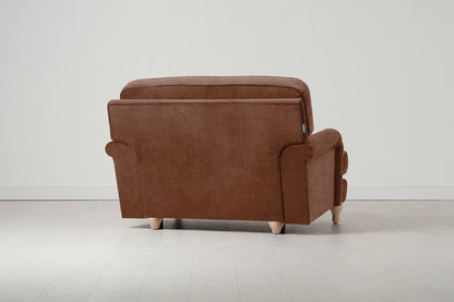 Model 15 Loveseat, Oak / Russet