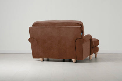 Model 15 Loveseat, Oak / Russet