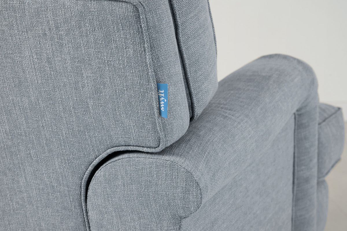 Model 15 Loveseat, Oak / Seaglass