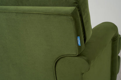 Model 15 Loveseat, Oak / Vine