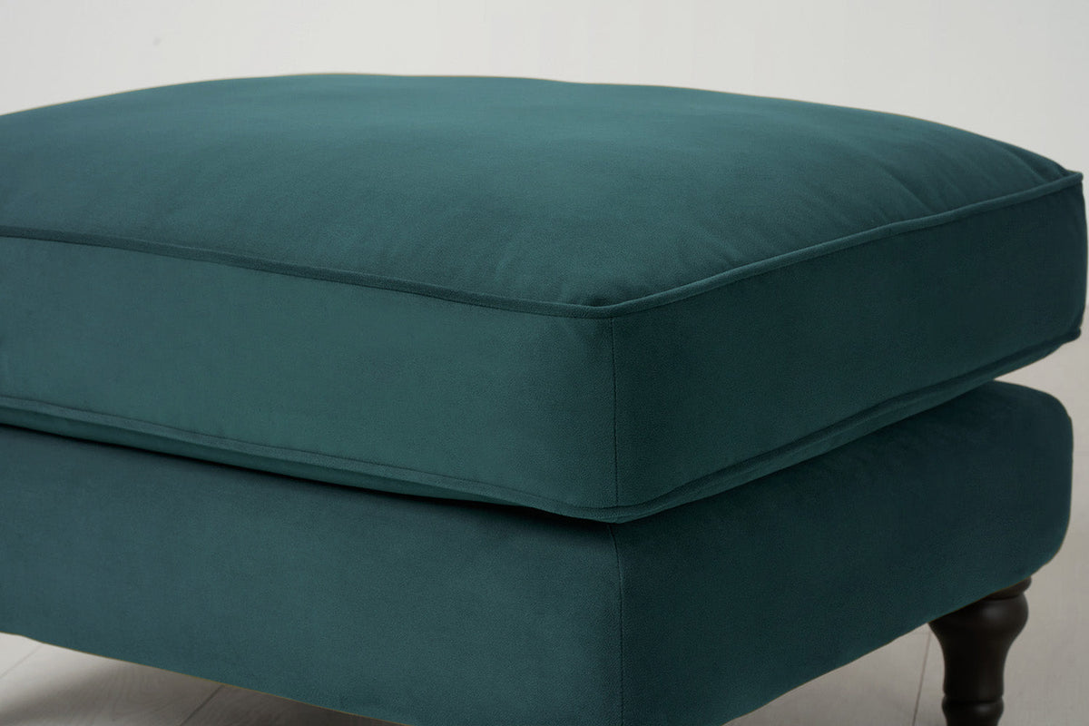 Model 15 Ottoman, Kingfisher