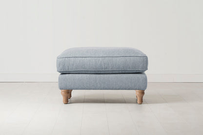 Model 15 Ottoman, Oak / Seaglass