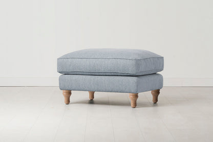 Model 15 Ottoman, Oak / Seaglass