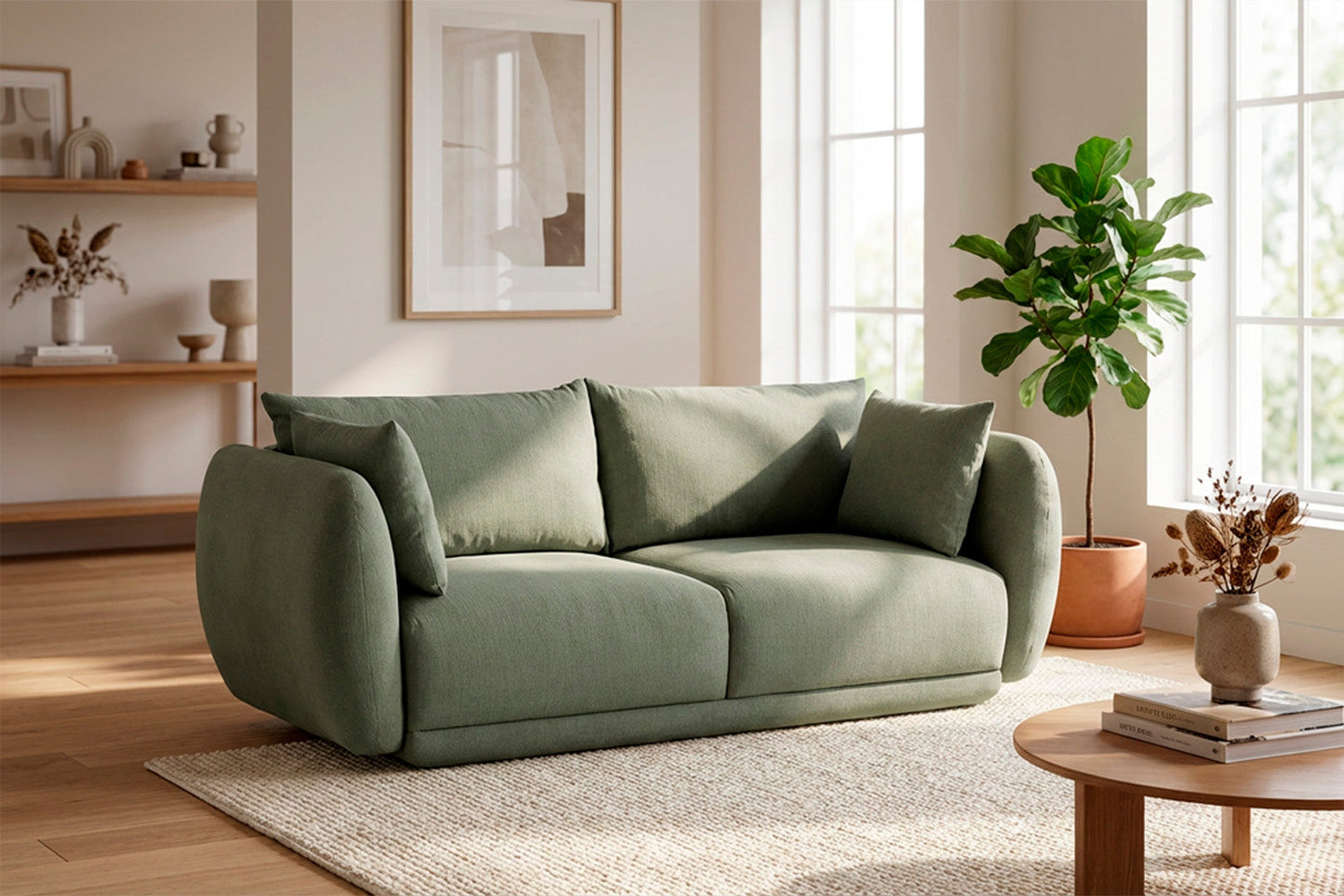 Model 16 3 Seater Sofa, Spruce