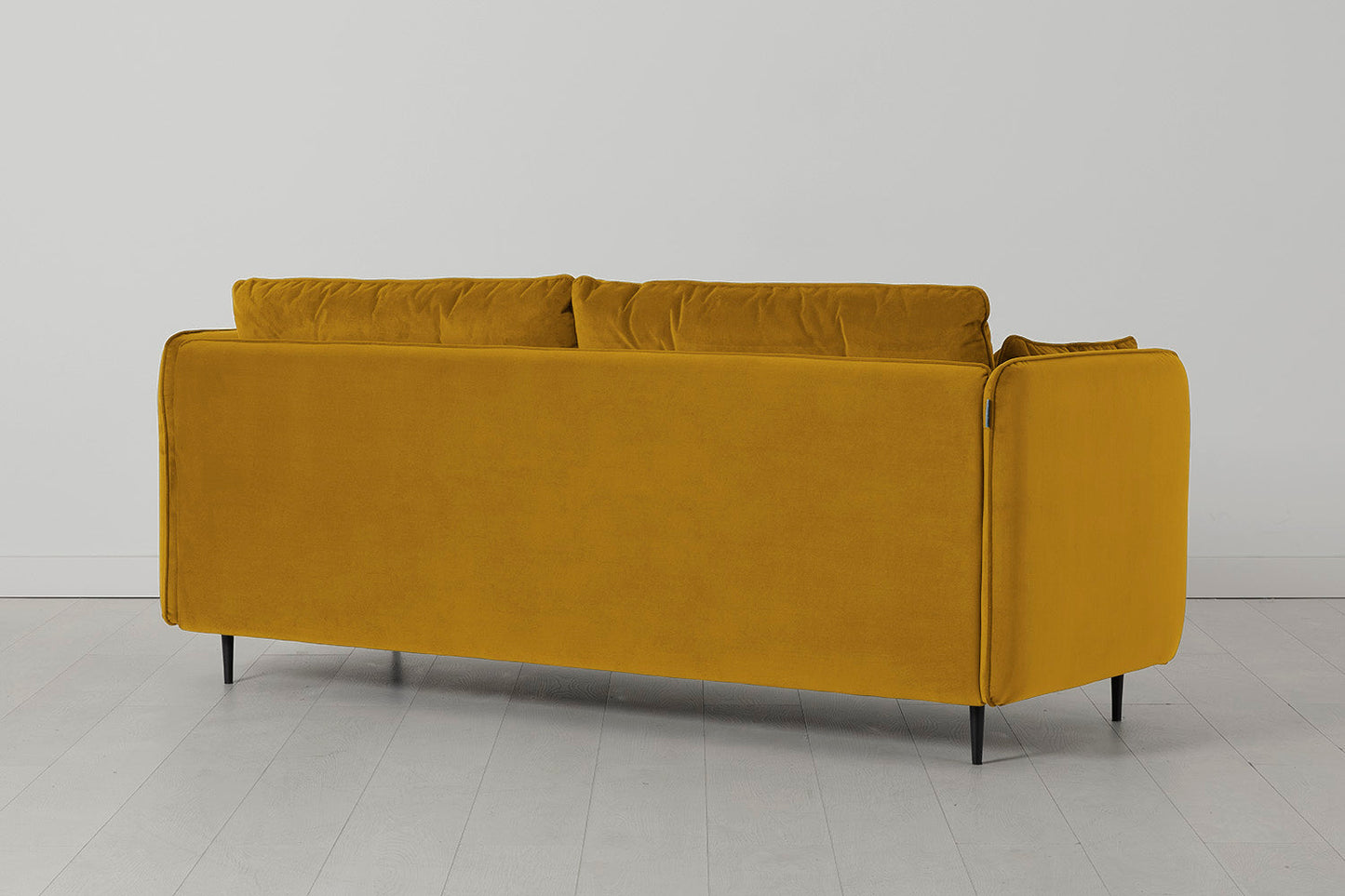 Model 19 3 Seater Sofa with Ottoman, Mustard