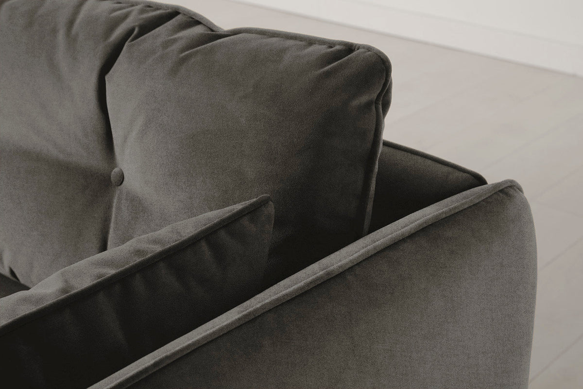 Model 19 3 Seater Sofa with Ottoman, Mink