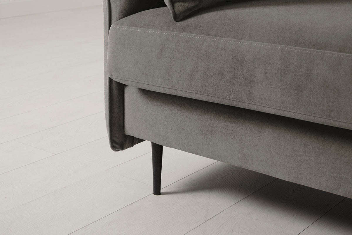 Model 19 3 Seater Sofa with Ottoman, Mink