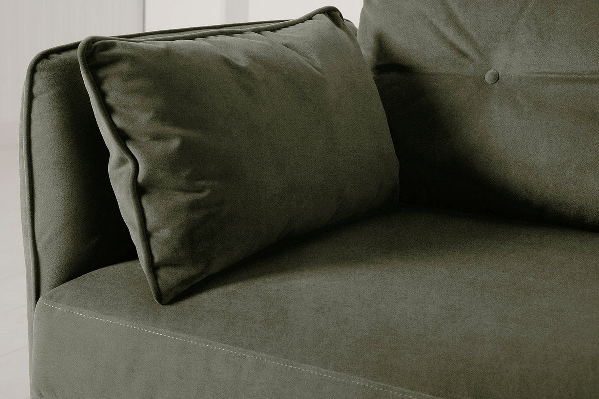 Model 19 3 Seater Left Chaise Sofa, Pine
