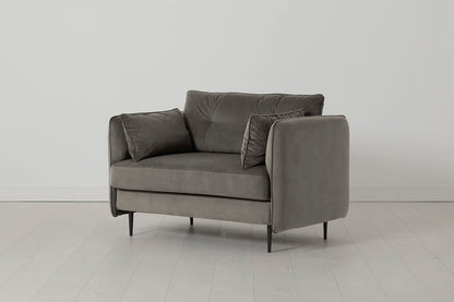 Model 19 Loveseat, Elephant — Angle View