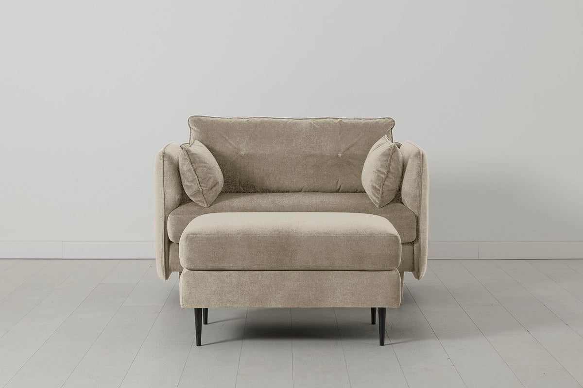 Model 19 Loveseat, Flax
