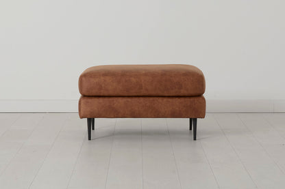 Model 19 Ottoman, Chestnut — Front View
