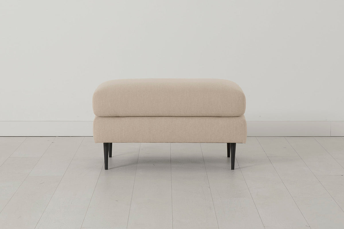 Model 19 Ottoman, Oatmeal — Front View