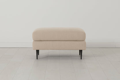 Model 19 Ottoman, Oatmeal — Front View