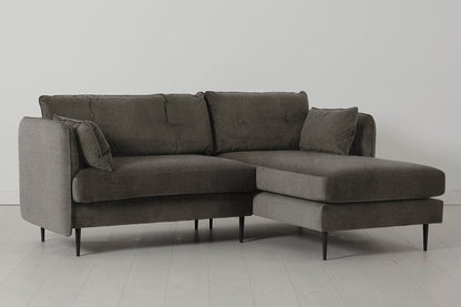 Model 19 3 Seater Right Chaise Sofa, Mink