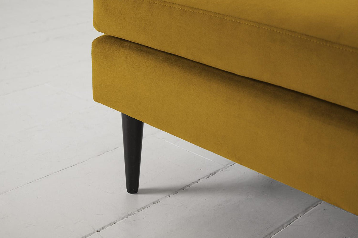 Model 01 3-Seater Sofa with Ottoman, Mustard