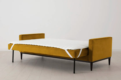 Model 02 Sofa Bed 3 Seater, Mustard