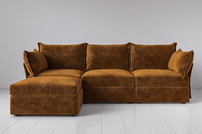 Ochre Image 1 - Model 06 3 Seater Left Corner in Ochre Front View