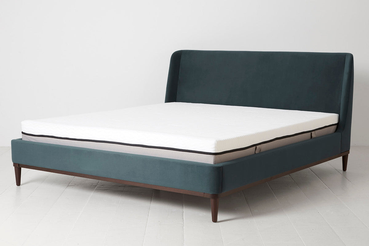 Bed 02 Super King Sized Bed, Petrol