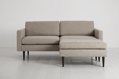 Model 01 2-Seater Sofa with Ottoman, Pumice