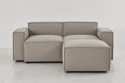 Model 03 2-Seater Right Chaise Sofa, Pumice