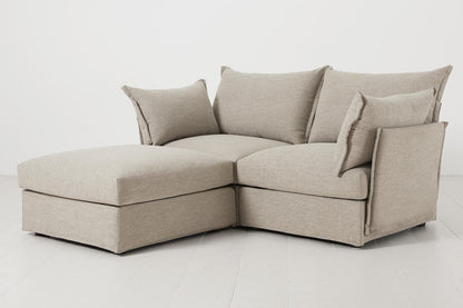 Model 06 2-Seater Left Chaise Sofa, Pumice