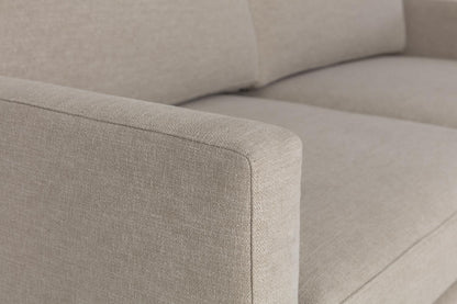 Model 01 2-Seater Sofa with Ottoman, Pumice