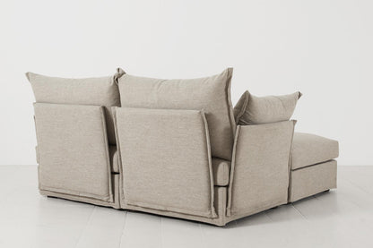 Model 06 2-Seater Left Chaise Sofa, Pumice