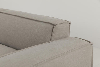 Model 03 Corner Sofa with Ottoman, Pumice
