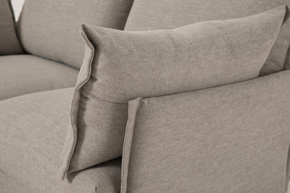 Model 06 2-Seater Right Chaise Sofa, Pumice