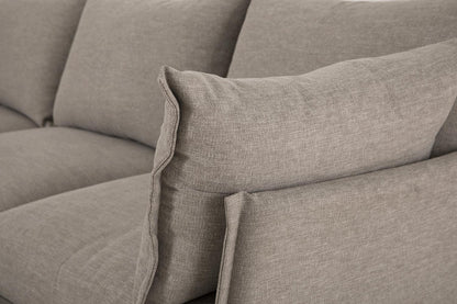 Model 06 Corner Sofa with Ottoman, Pumice