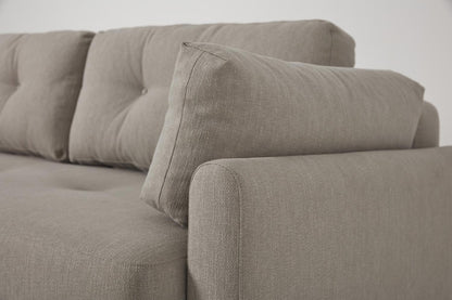 Model 04 Sofa Bed 3 Seater, Pumice