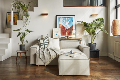 Model 03 2-Seater Right Chaise Sofa, Pumice