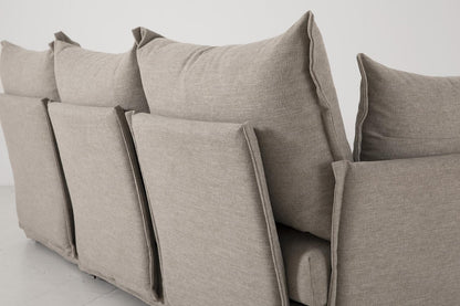 Model 06 3-Seater Left Chaise Sofa, Pumice