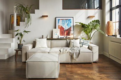 Model 03 3-Seater Left Chaise Sofa, Pumice
