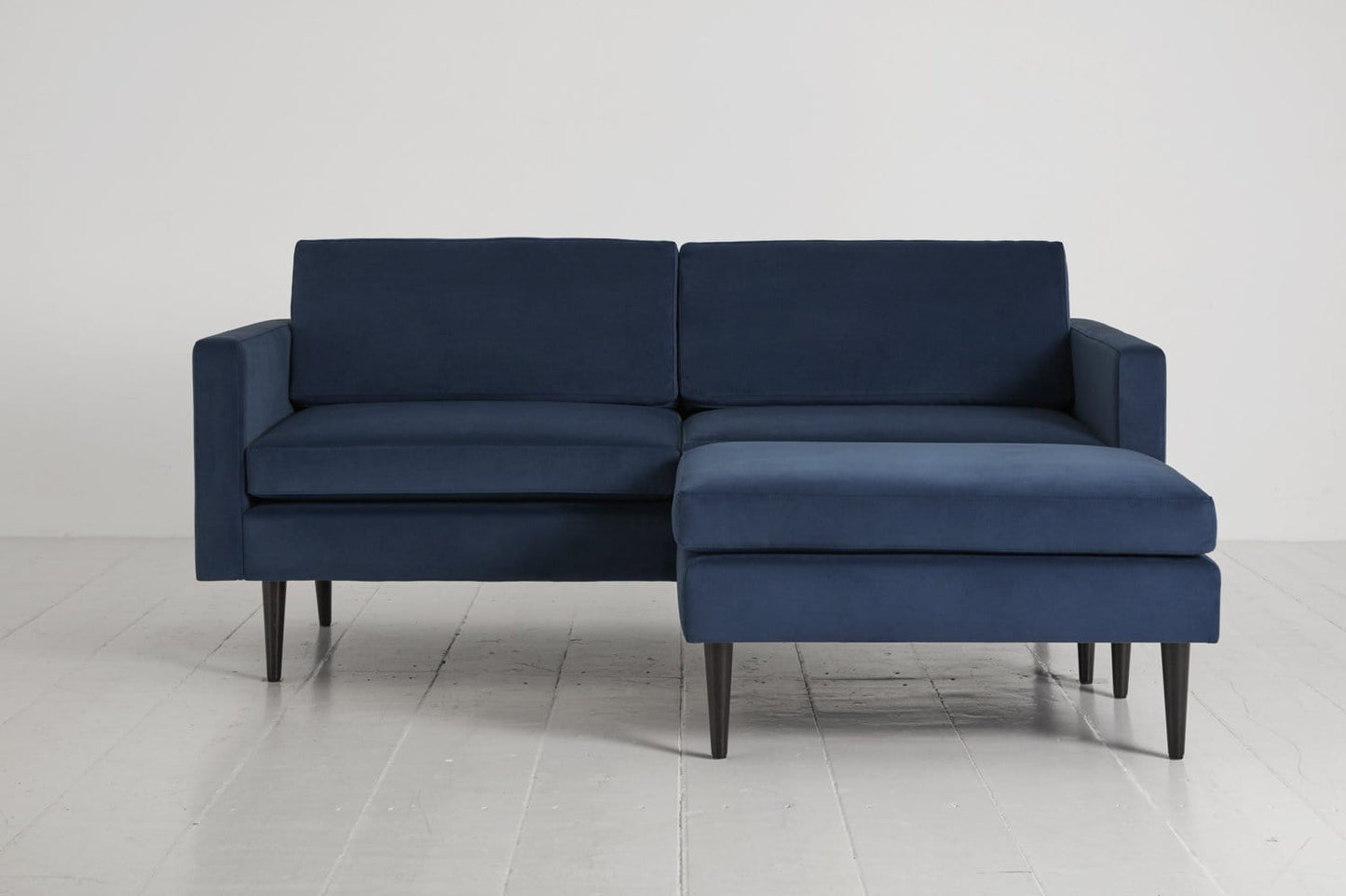 Model 01 2-Seater Sofa with Ottoman, Teal