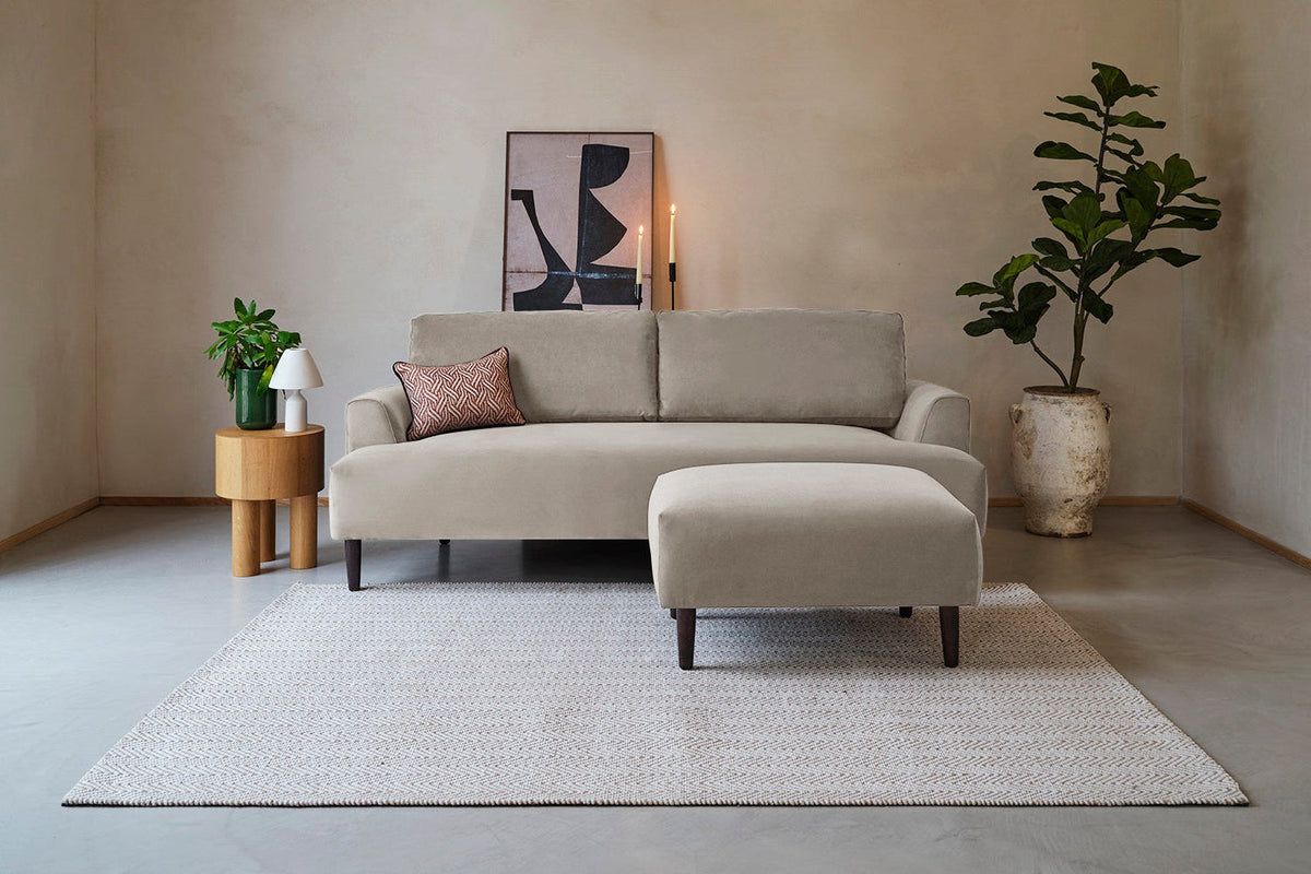 Model 05 3-Seater Sofa, Oak / Bone