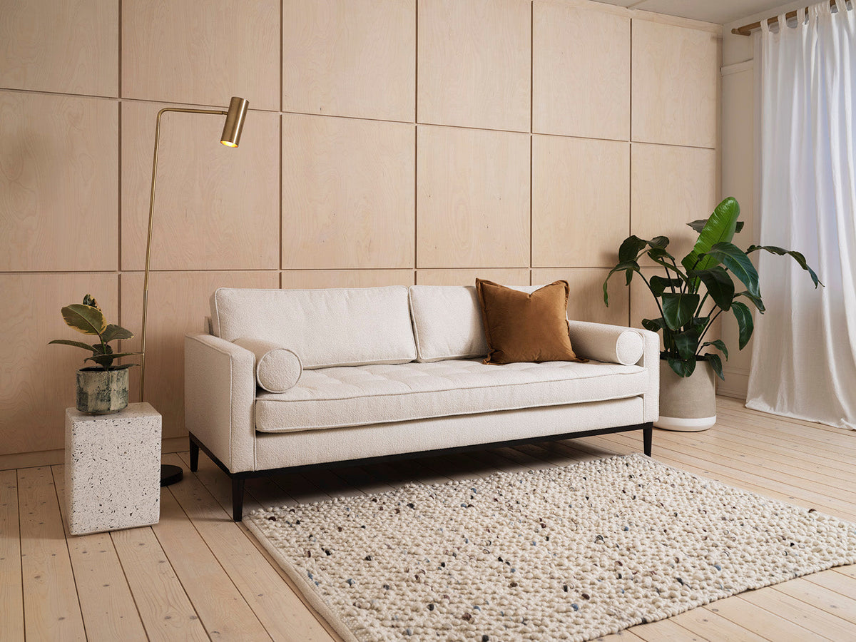 Model 02 Sofa Bed 3 Seater, Ivory