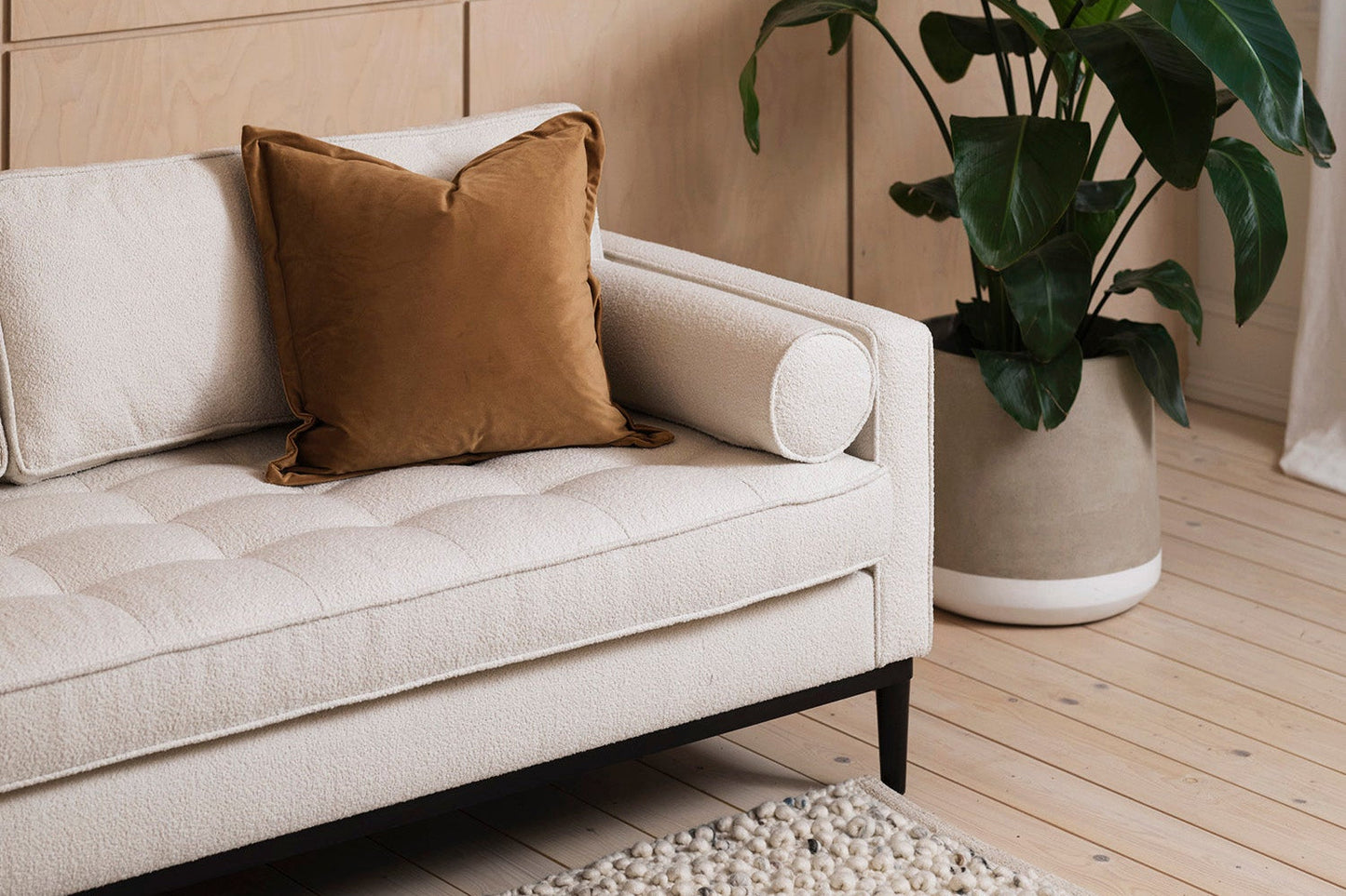 Model 02 2-Seater Sofa, Ivory