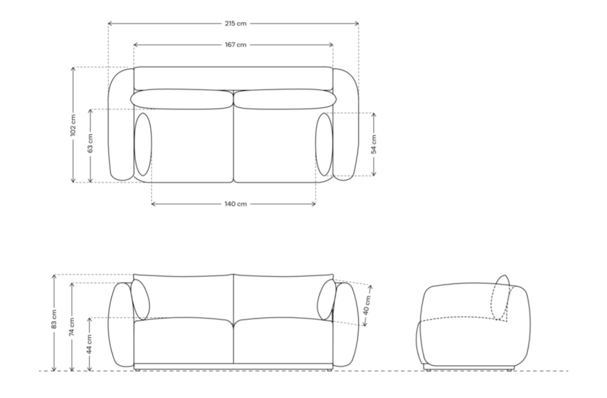 Model 16 3 Seater Sofa