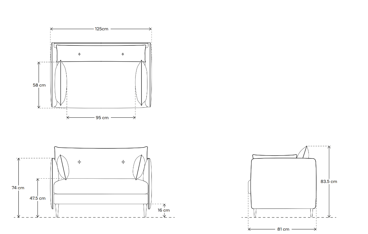 Model 19 Loveseat, Chestnut
