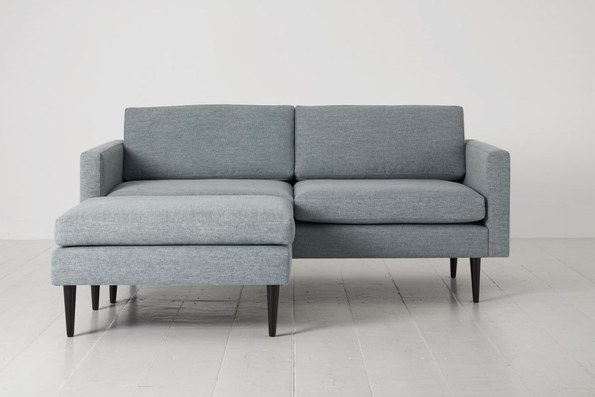 Model 01 2-Seater Sofa Left Chaise Sofa, Seaglass